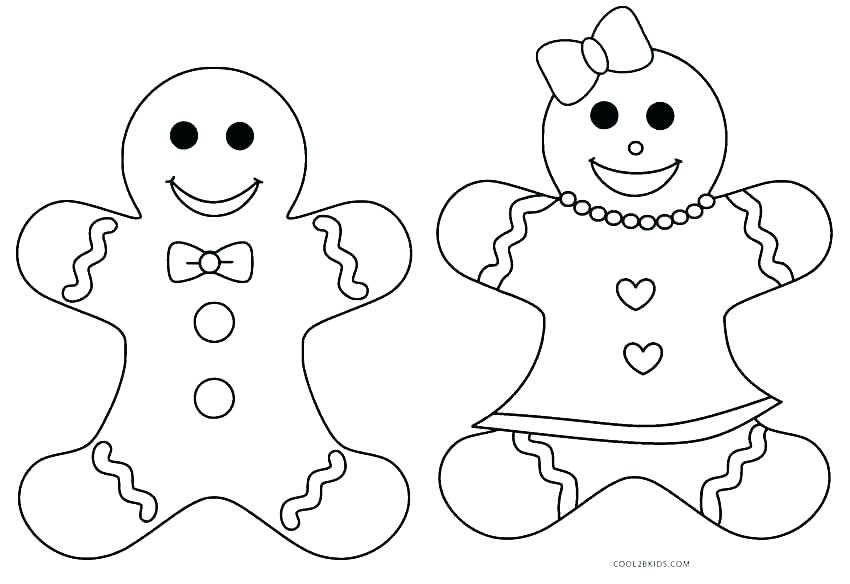 850x584 Coloring Pages Gingerbread Man Gingerbread Man Coloring Page