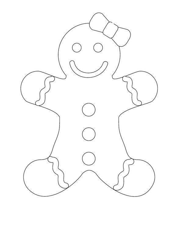 600x779 Gingerbread Man Coloring Page Gingerbread Man Coloring Page