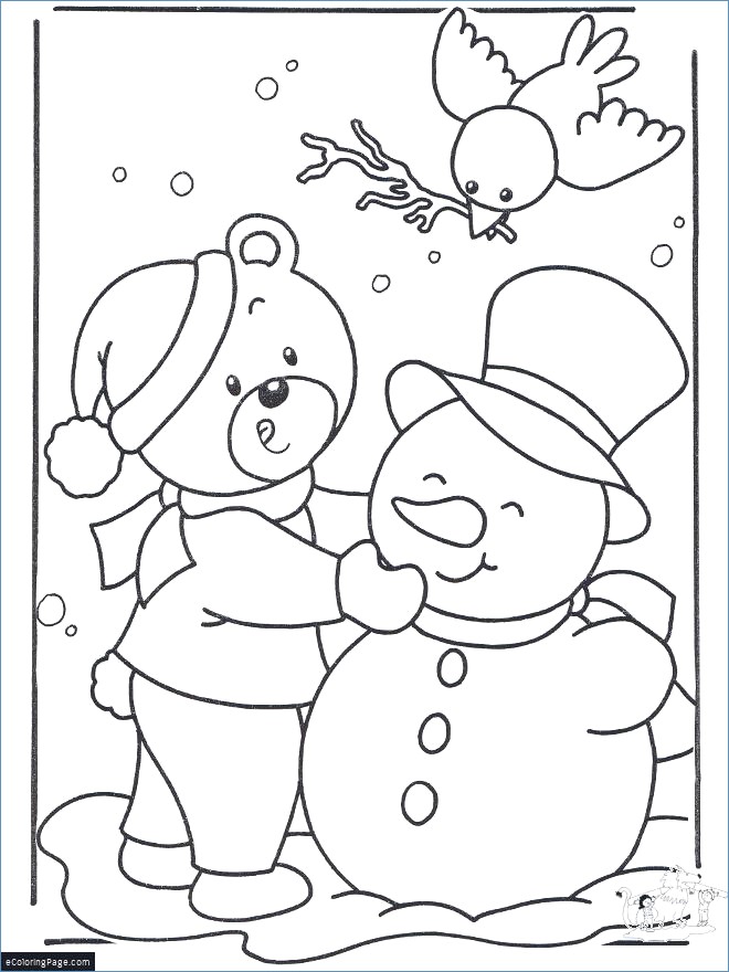 660x880 Snowman Merry Christmas Coloring Page