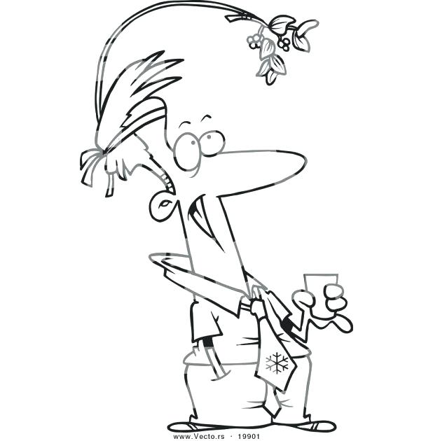 618x630 Mistletoe Coloring Pages Mistletoe Coloring Page Coloring Pages