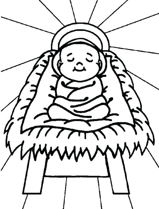 530x695 Christmas Coloring Pages Jesus Baby Coloring Pages For Kids