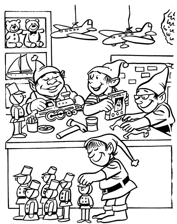 Christmas Workshop Coloring Sheets Printable Christmas Coloring 570x720 Christmas Workshop Coloring Sheets Printable Christmas Coloring