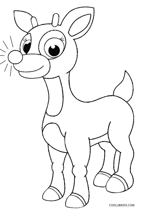 Rudolph The Red Nosed Reindeer Coloring Pages Christmas Coloring 492x734 Rudolph The Red Nosed Reindeer Coloring Pages Christmas Coloring