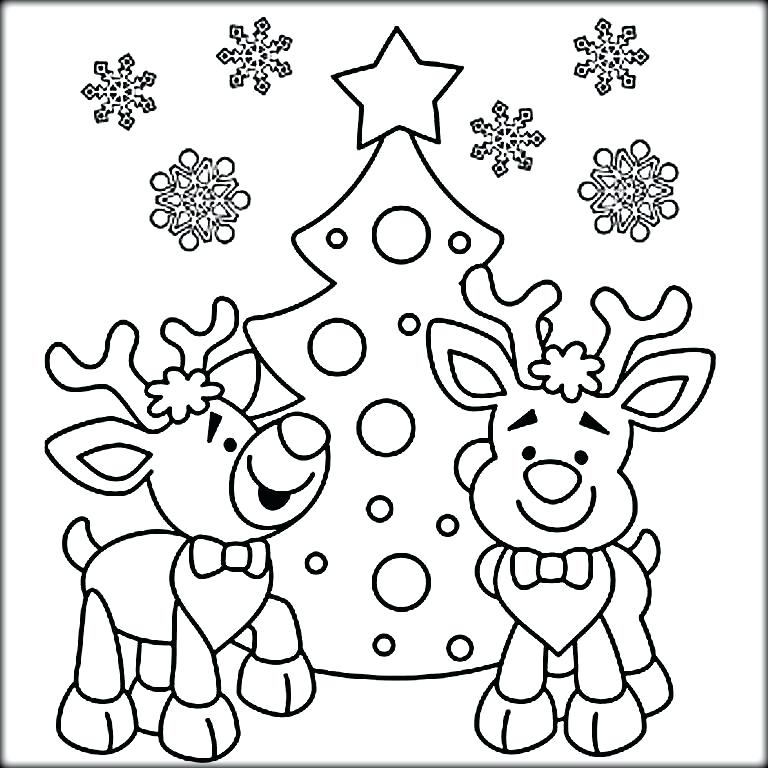 Christmas Coloring Pages Reindeer Coloring Page Reindeer Christmas 768x768 Christmas Coloring Pages Reindeer Coloring Page Reindeer Christmas