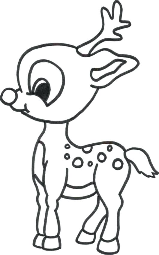 Christmas Coloring Pages Rudolph Cute Baby Reindeer Coloring Page 530x850 Christmas Coloring Pages Rudolph Cute Baby Reindeer Coloring Page