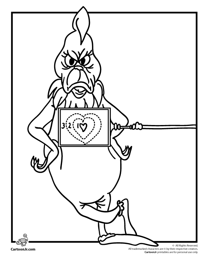 Christmas Coloring Pages Of The Grinch