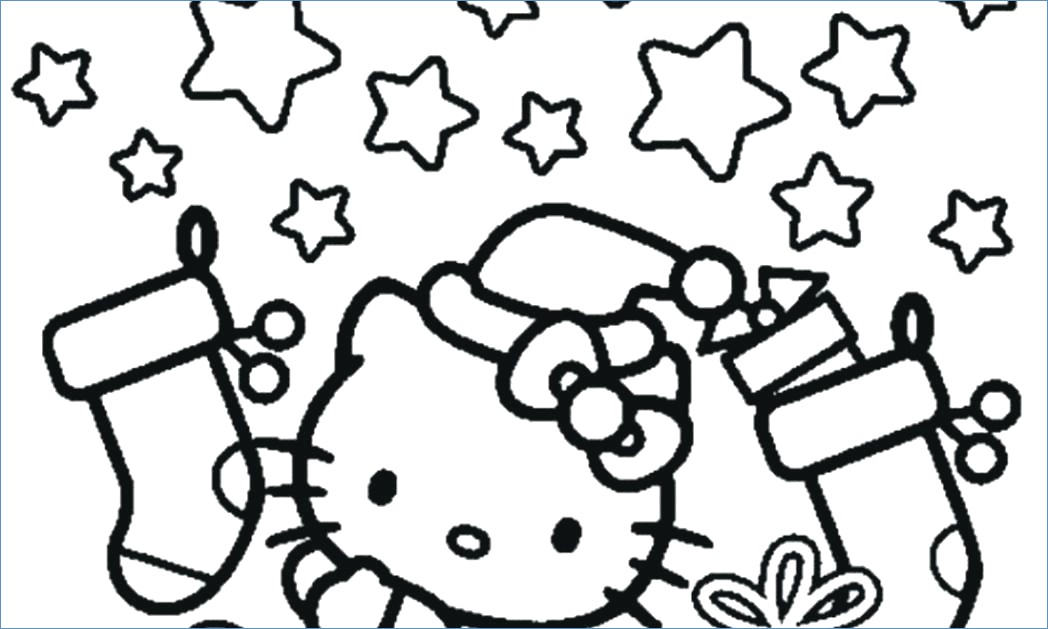 Hello Kitty Snow Angel Christmas Coloring Page 1048x629 Hello Kitty Snow Angel Christmas Coloring Page