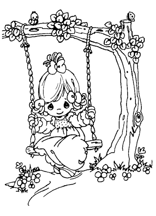 550x758 Precious Moments Christmas Coloring Page Free Download