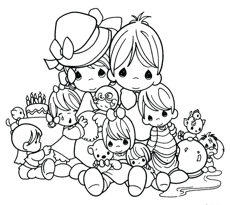 800x714 Precious Moments Christmas Coloring Pages Precious Moments Friends
