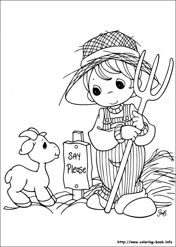 567x794 Precious Moments Coloring Pages