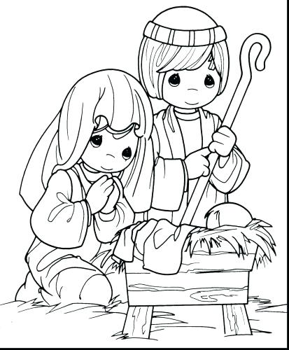 413x500 Precious Moments Christmas Coloring Pages Precious Moments