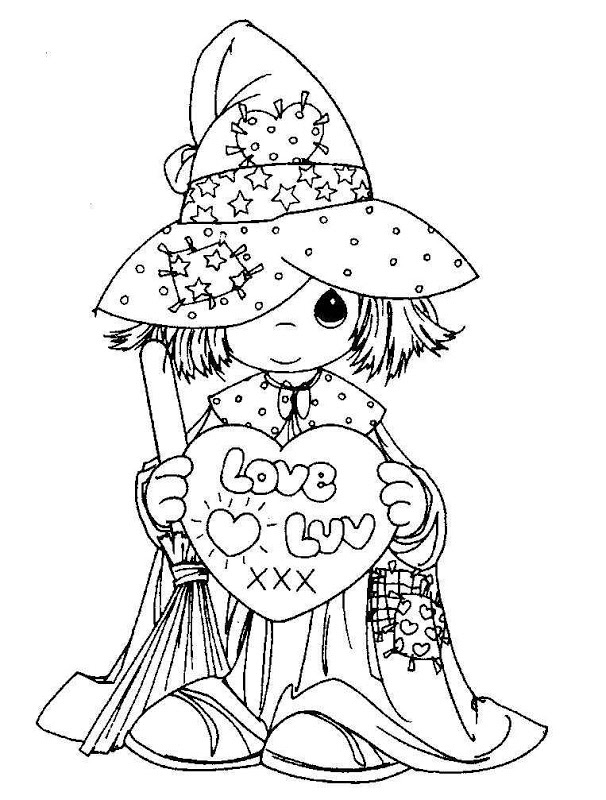 606x800 Precious Moments Halloween Coloring Pages Precious Moments