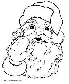 236x288 Christmas Coloring Pages Free Printable, Free And Santa