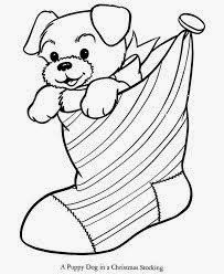 Christmas Coloring Pages Puppy