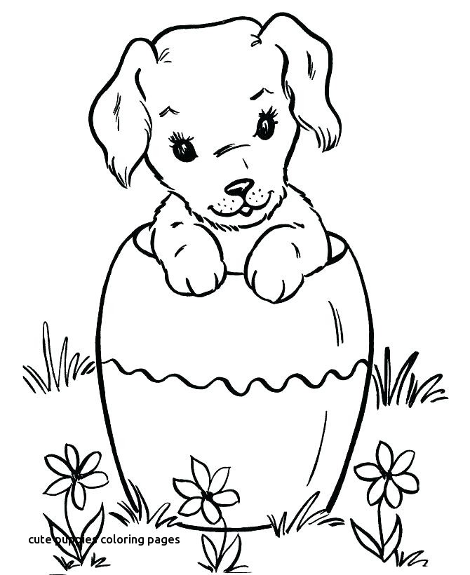 Cute Puppies Coloring Pages 670x820 Cute Puppies Coloring Pages