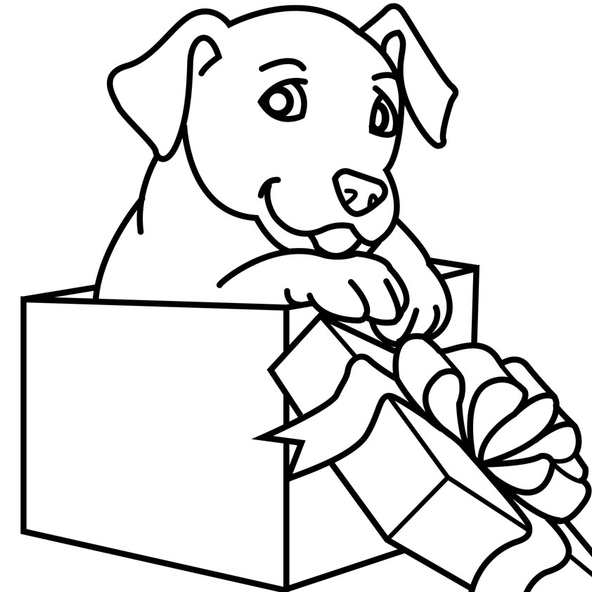 Puppy Christmas Coloring Pages Printable 22 Christmas Dog Coloring 842x842 Puppy Christmas Coloring Pages Printable 22 Christmas Dog Coloring