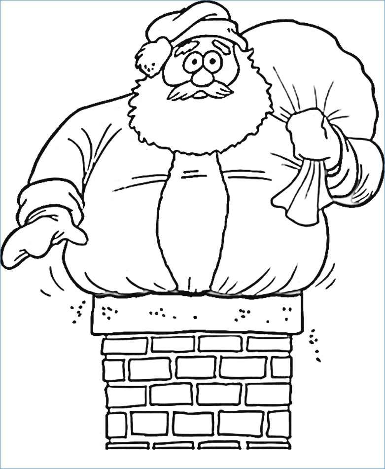 781x951 Santa Christmas Coloring Pages
