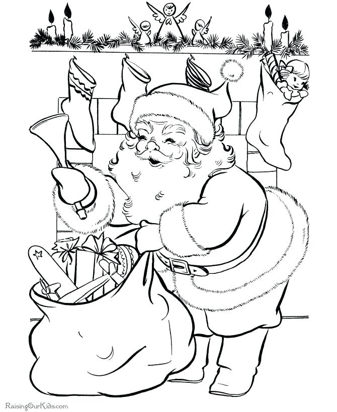 670x820 Santa Christmas Coloring Pages Coloring Pages Santa And Christmas