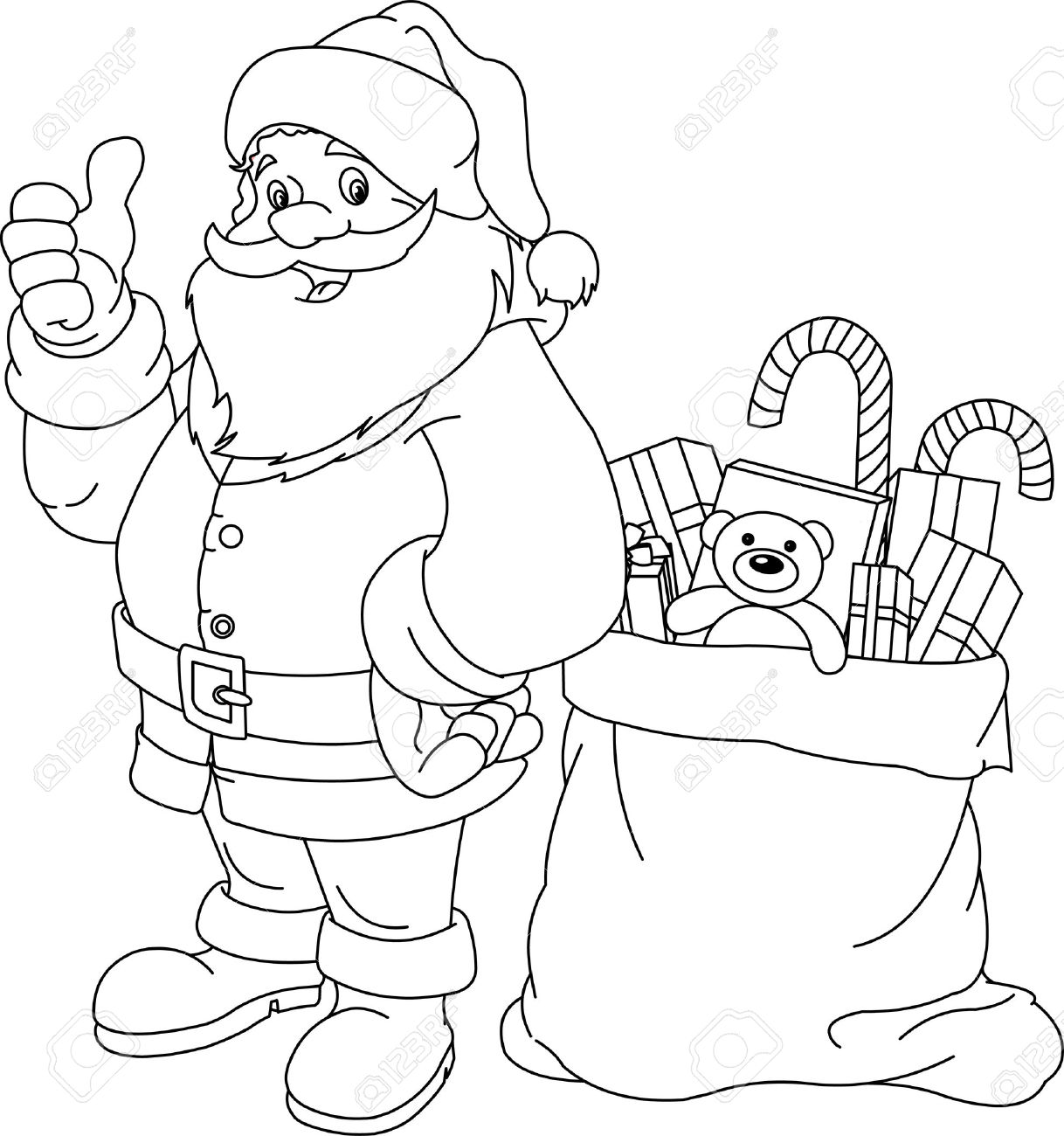 1218x1300 Santa Claus Coloring Pages To Download And Print For Free