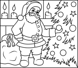 256x226 Christmas Coloring Pages