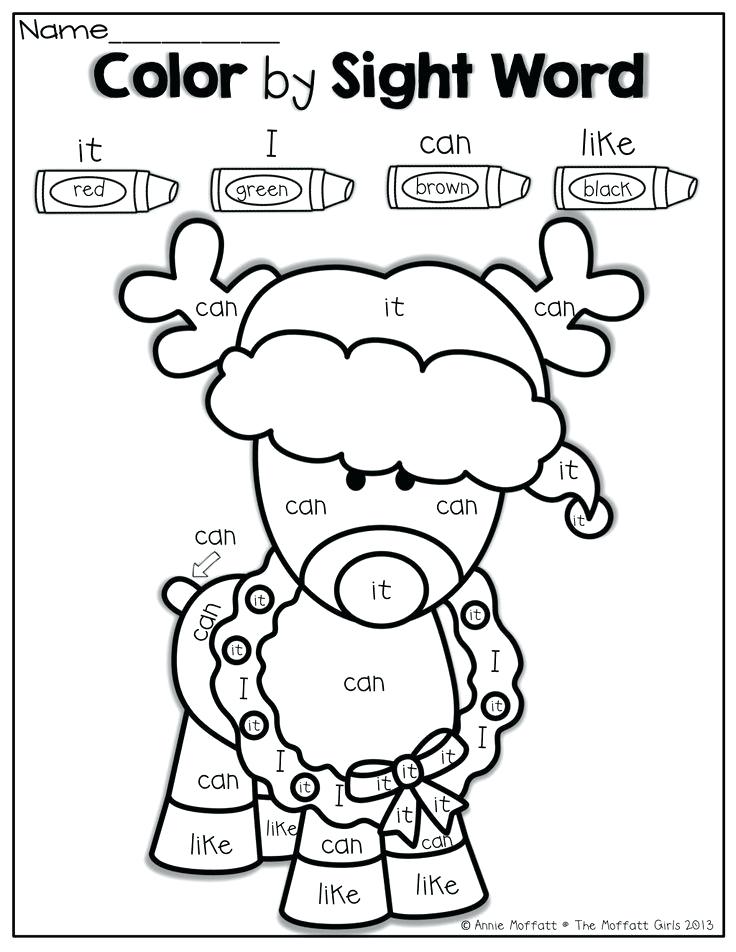736x952 Sight Word Christmas Coloring Sheets