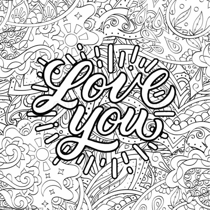 843x843 Coloring Pages With Words