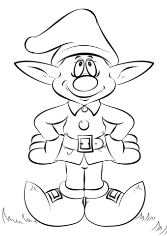 340x480 Christmas Elf Colouring Pages Christmas Elf Coloring Pages Elf