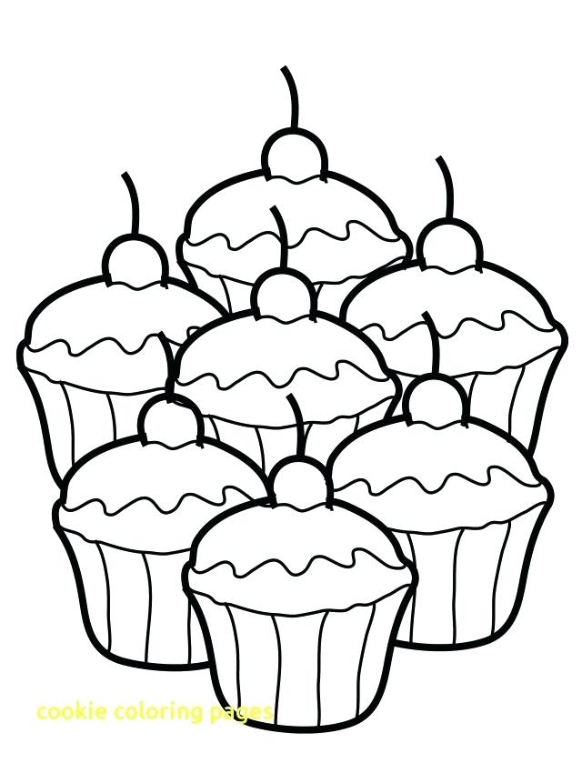 640x839 Cookie Coloring Pages Cookie Coloring Pages With Cupcake Coloring