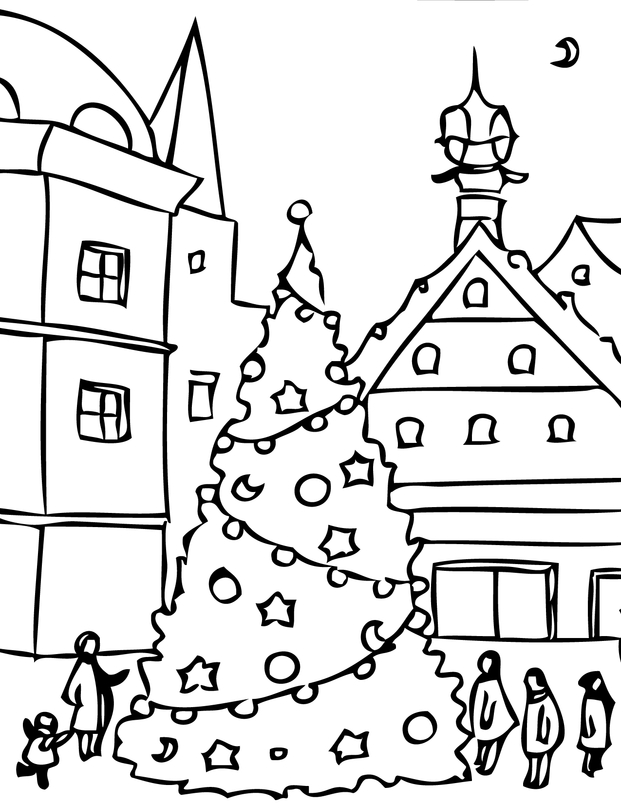 1275x1650 Christmas Day Coloring Page