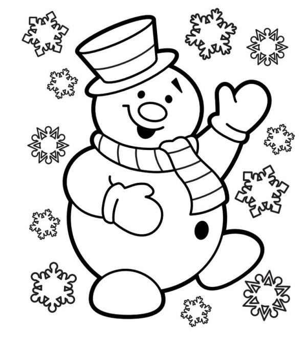 600x660 2017 Christmas Day Coloring Pages