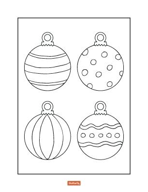 Christmas Decorations Coloring Ornaments Coloring Pages Ornaments 306x396 Christmas Decorations Coloring Ornaments Coloring Pages Ornaments