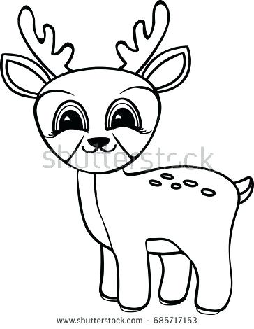 364x470 Deer Coloring Page Funny Cartoon Baby Deer Coloring Pages John