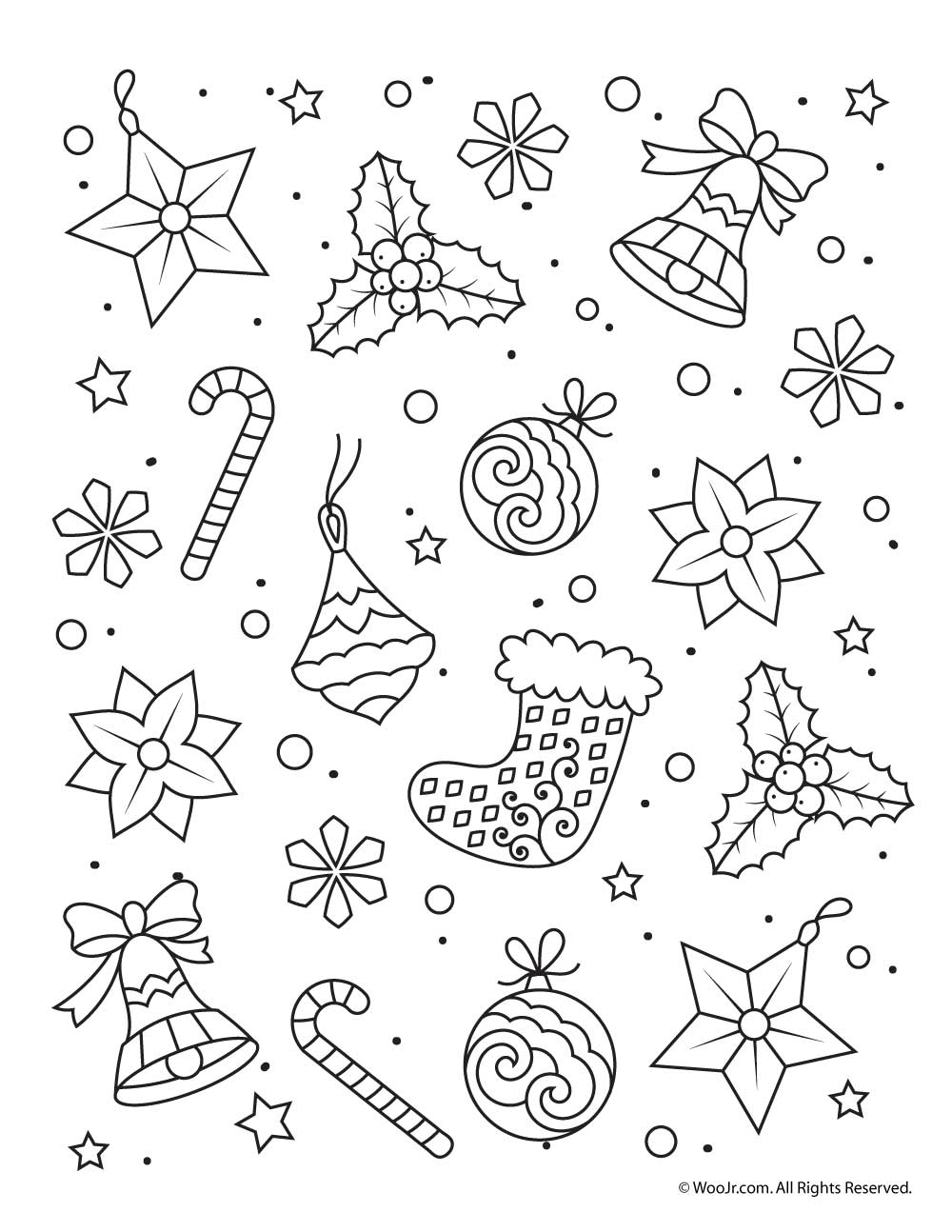 Easy Adult Coloring Page For Christmas Woo! Jr. Kids Activities 1000x1294 Easy Adult Coloring Page For Christmas Woo! Jr. Kids Activities