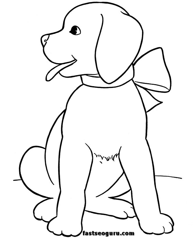 670x820 Dogs Coloring Pages To Print Az Coloring Pages Christmas Dog