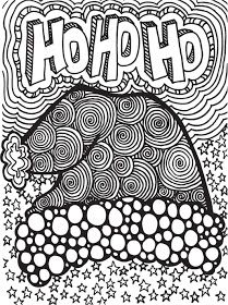 Christmas Doodle Coloring Pages