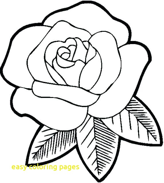 572x639 Easy Coloring Pages With Easy Christmas Coloring Pages Best Colori