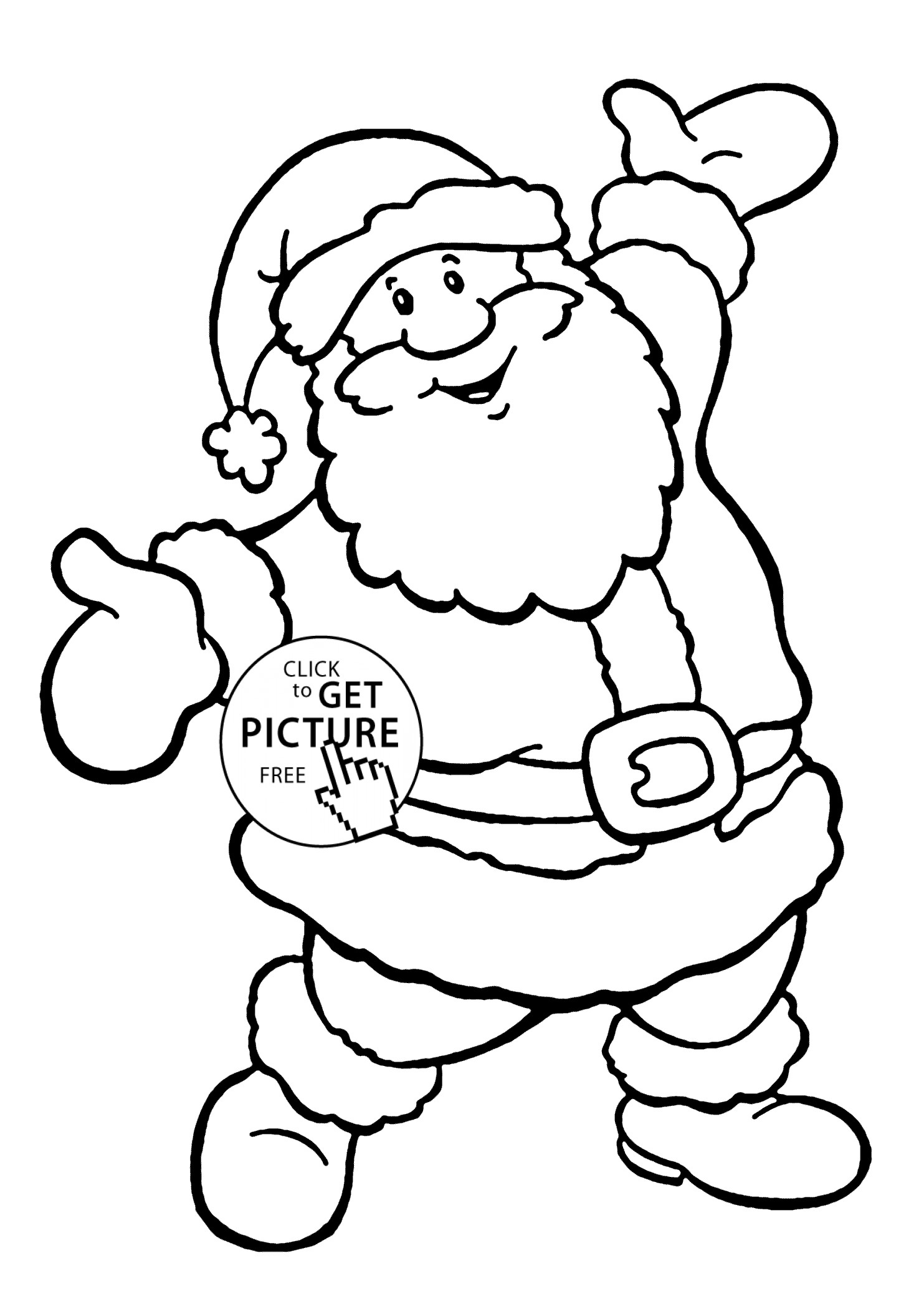 1483x2079 Fresh Easy Coloring Pages For Christmas Best Of Happy Santa