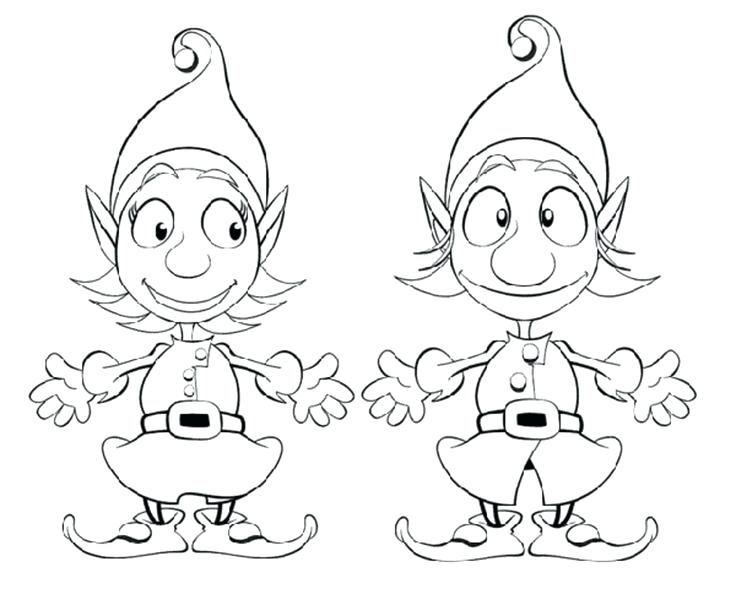 Christmas Elves Coloring Pages To Print at GetColorings.com | Free ...
