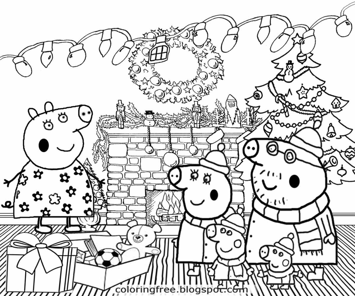 1200x1000 Scenery Coloring Pages For Christmas