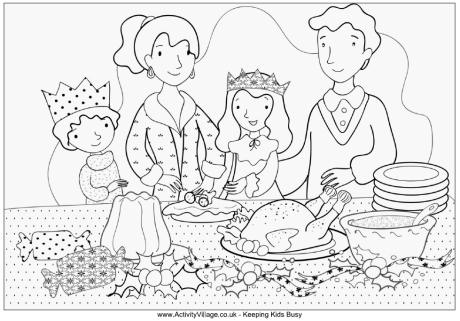 460x321 Christmas Colouring Pages