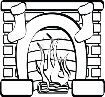 Drawn Christmas Fireplace 350x323 Drawn Christmas Fireplace