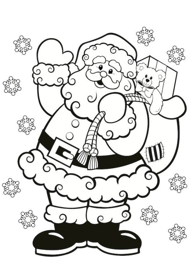 646x917 Santa Claus Colouring In For Kids This Christmas Families Magazine