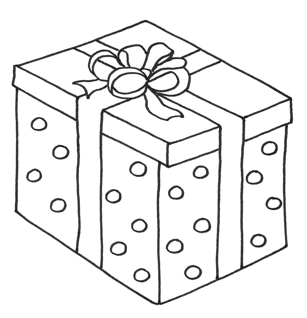 Gift Box Coloring Sheet Coloring Pages