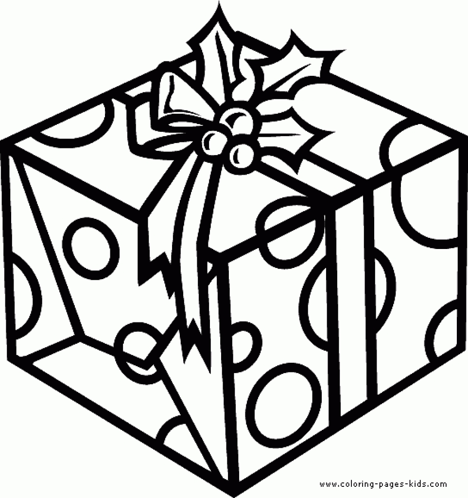 Christmas Present Coloring Pages 963x1024 Christmas Present Coloring Pages