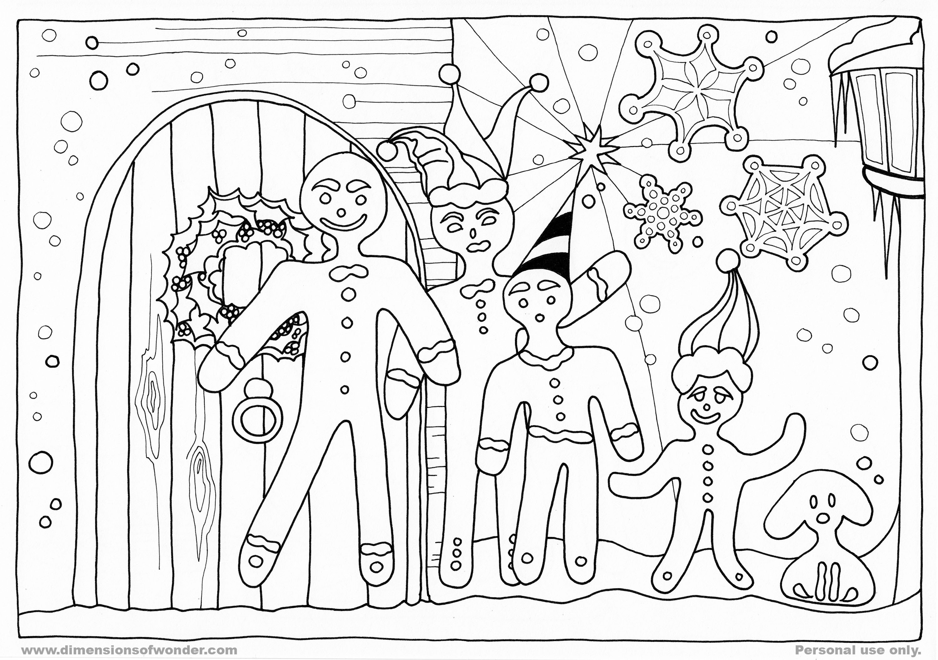 3000x2113 Cool 15 Gingerbread Man Templates Amp Colouring Pages Free