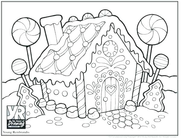 600x461 Gingerbread Coloring Sheet Related Post Gingerbread House Coloring