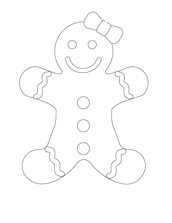 600x779 Gingerbread Coloring Pages Decorate Your Own Gingerbread Men