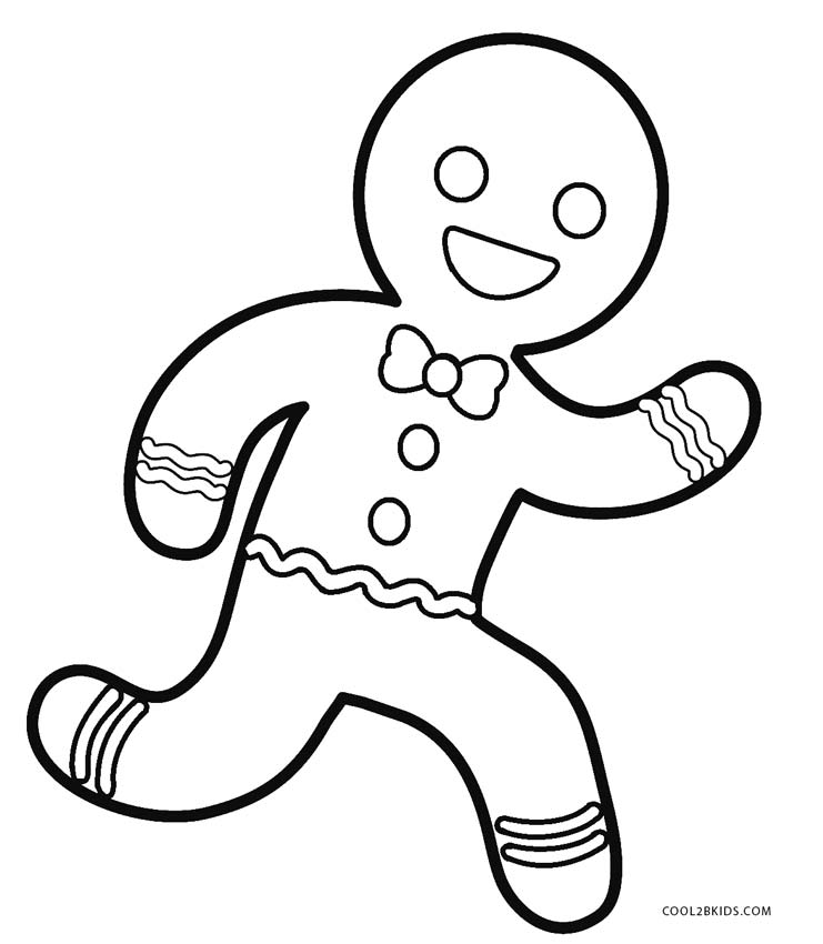 741x850 25 Christmas Gingerbread Man Coloring Pages