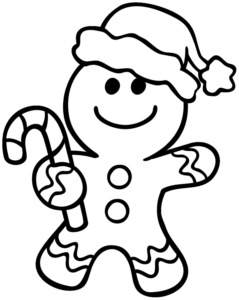 909x1140 Gingerbread Man Coloring Pages Christmas