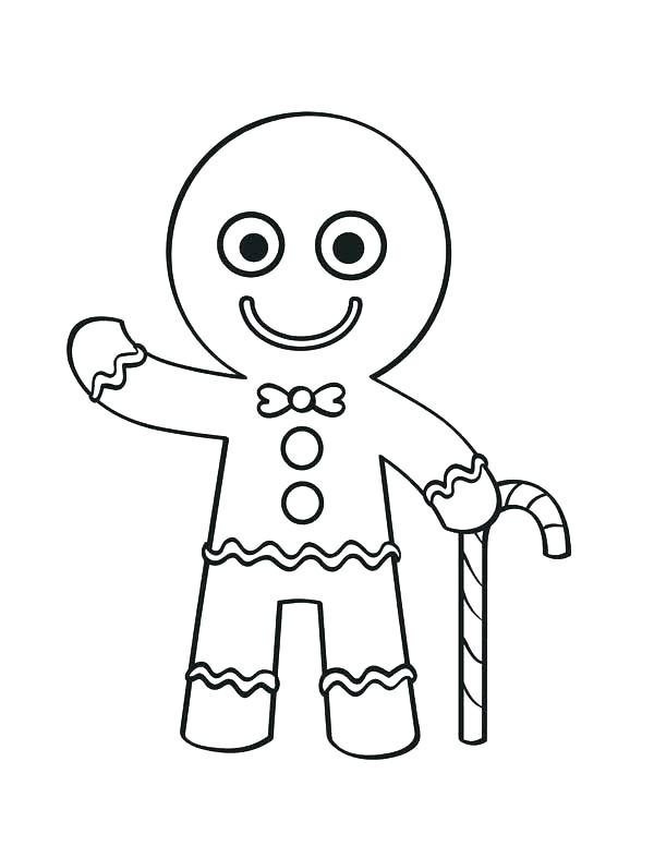 Christmas Gingerbread Man Coloring Pages at GetColorings.com | Free ...